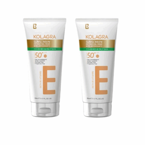 Kolagra Sunscreen Gel Cream SPF 50 (1+1 Free)