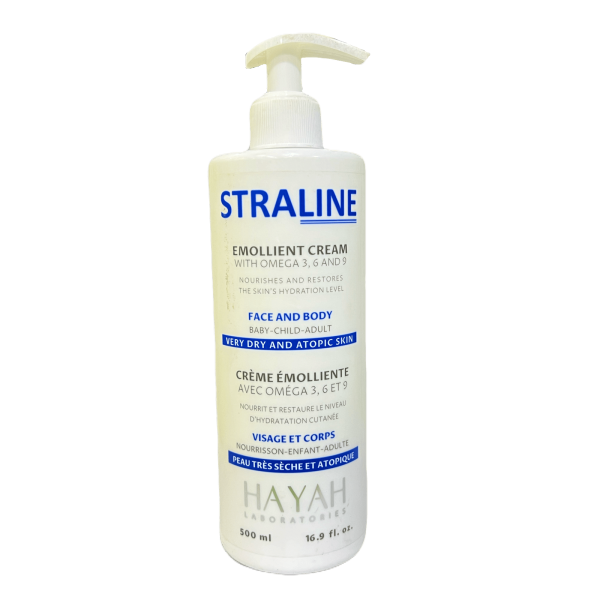 straline emollient cream face and body moisturizer 500ml