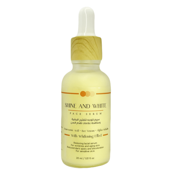 Shine and white face serum