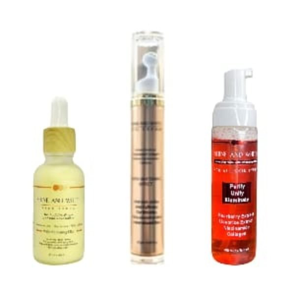Shine And White ( Serum + Eye Cream +Cleansing Foam )