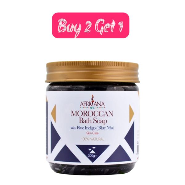 Africana Moroccan Bath Soap Blue Indigo