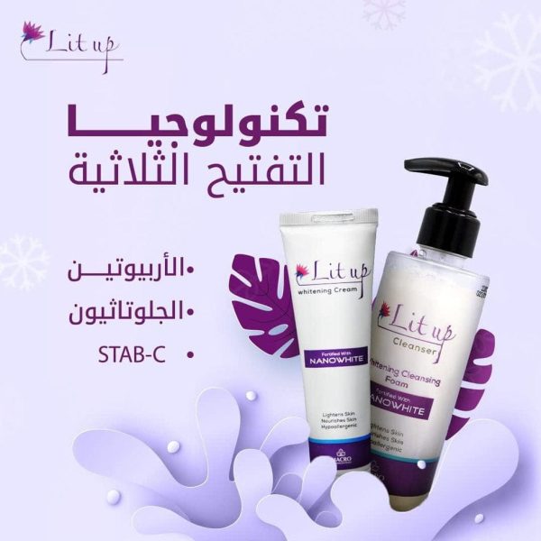 litup cream + cleanser
