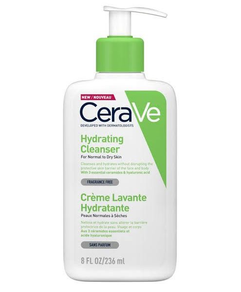 Cerave hydrating cleanser for normal to dry skin 236ml.